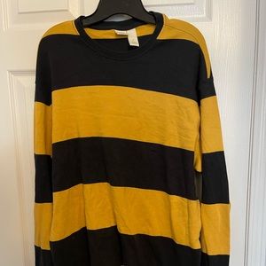 H&M Mens Long sleeve striped T shirt